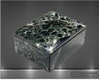 2 x 5 x 4 Inch Green Marble Rectangular Box with Lid