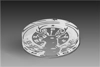 Traditional Round Acrylic Paperweight
