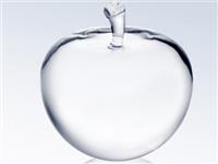 2 7/8 x 3 1/8 x 3 1/8 Inch Optic Crystal Apple Paperweight