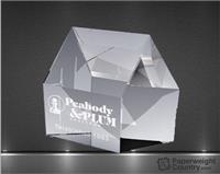 3 1/2 x 4 x 1 3/16 Inch Real Estate Optic Crystal Paperweight