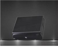 2 x 5 x 4 1/4 Inch Jet Black Marble Rectangular Box with Hinged Lid