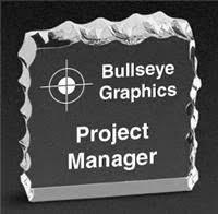 Clear Carved Ice Acrylic Paperweight